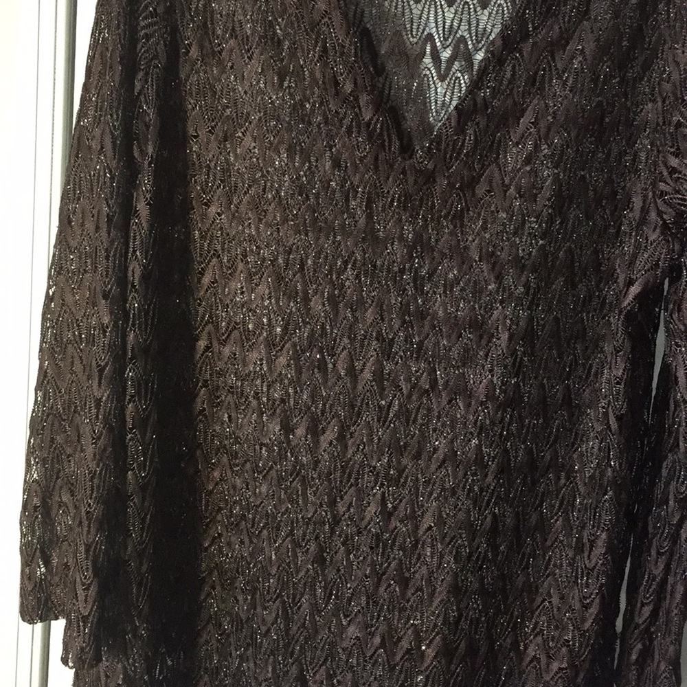 Faded Glory lacy long top - Picture 4 of 7